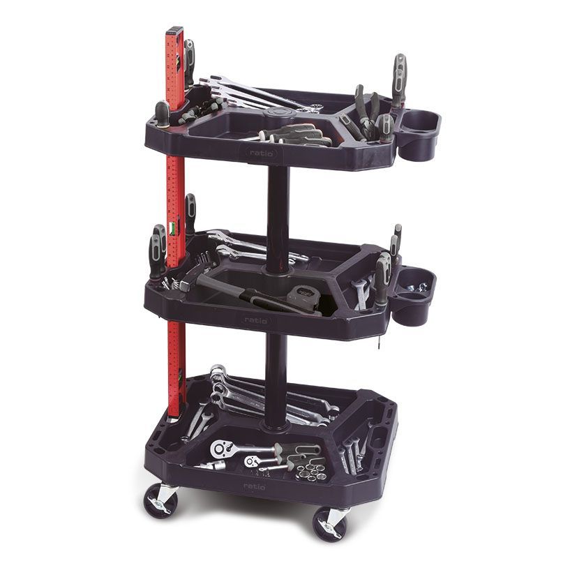 Carro 3 Bandejas 52.6x39.6x86.9cm.