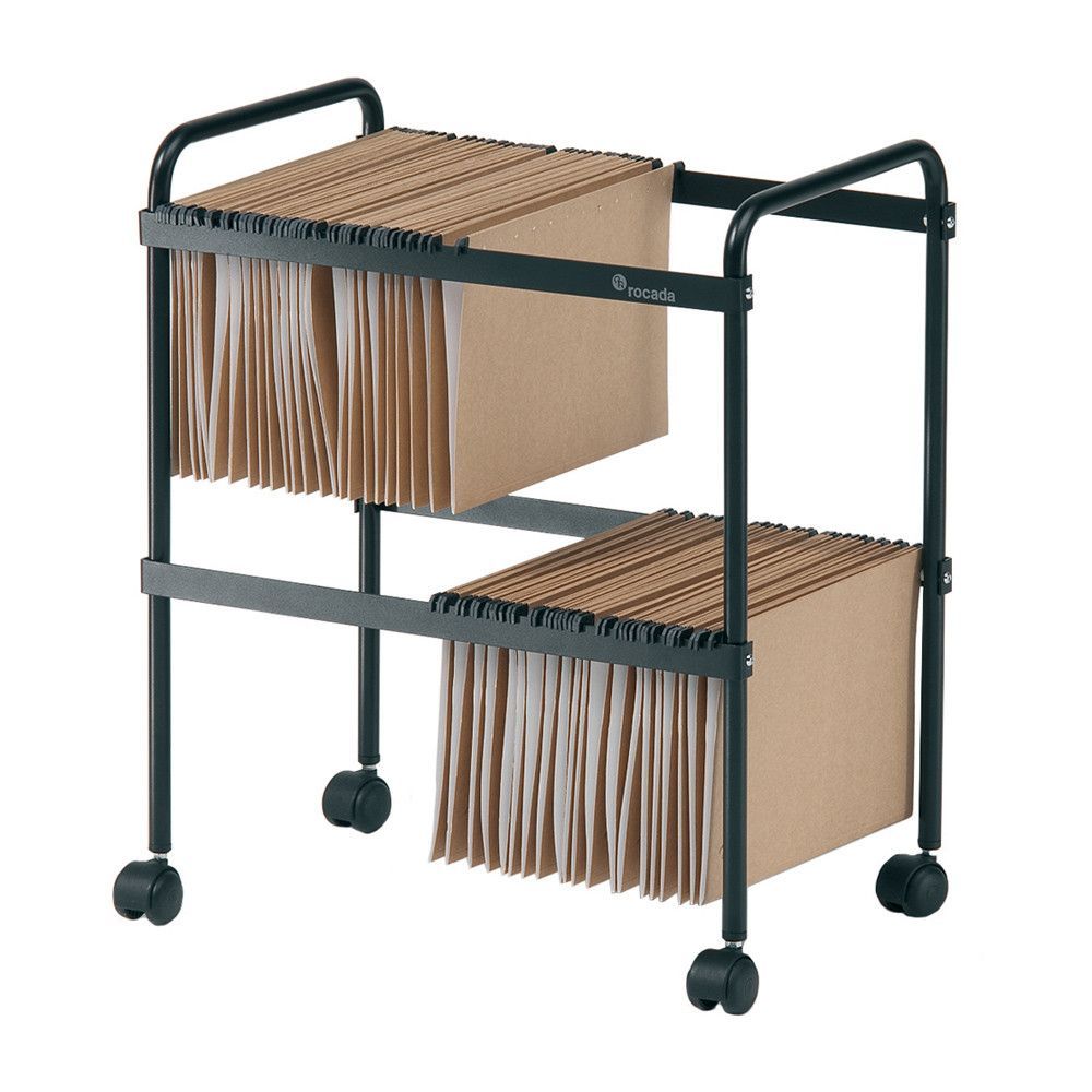 Carro Carpetas Colgantes Folio Negro