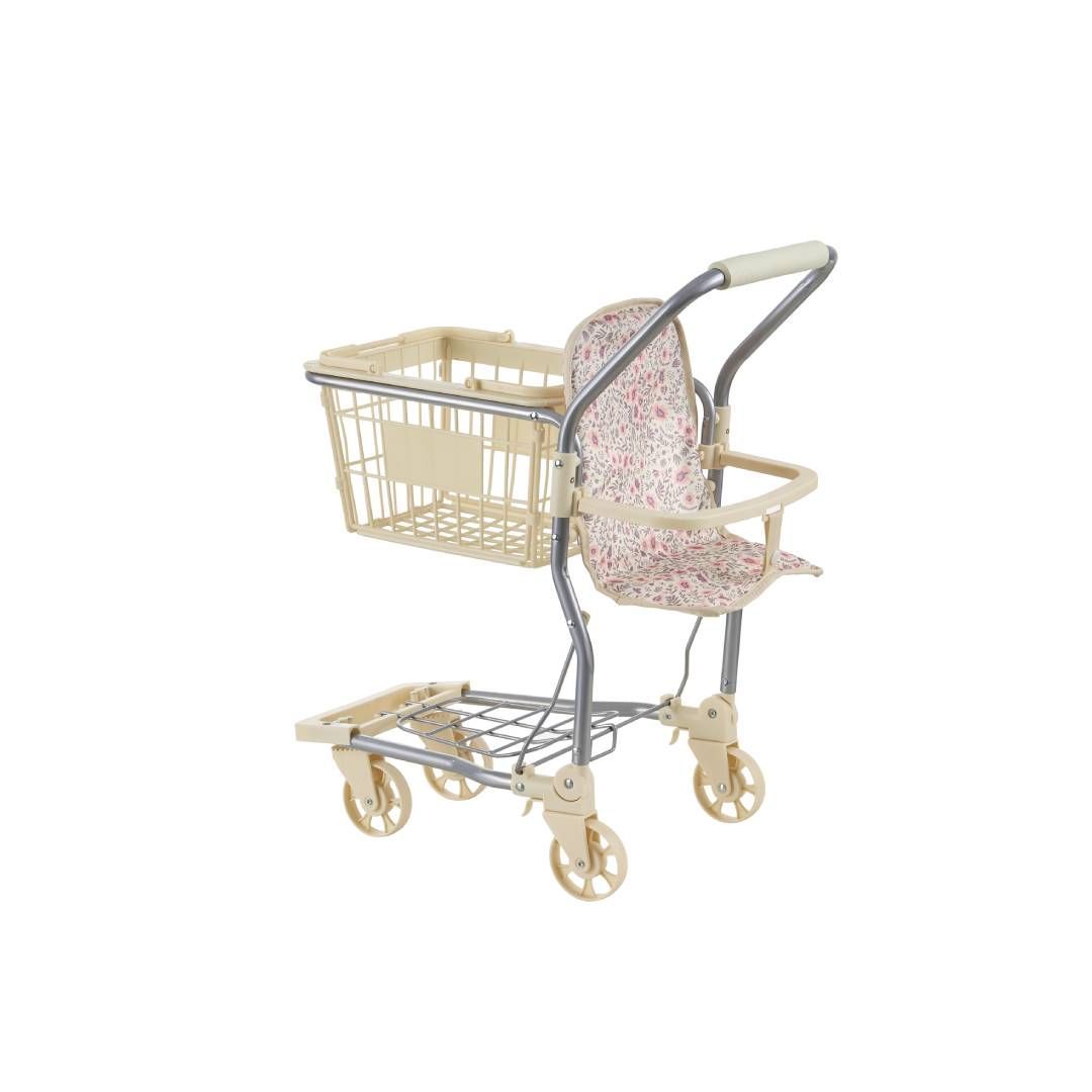 CARRO COMPRA C/SILLA MUÑECA EST.BEIGE