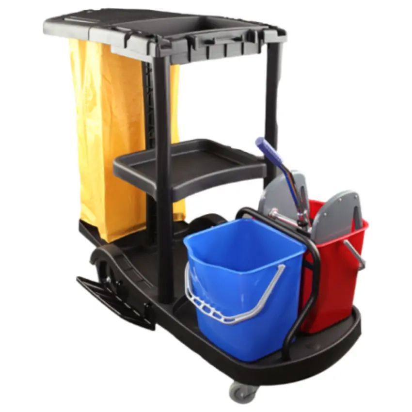 Carro de limpieza completo