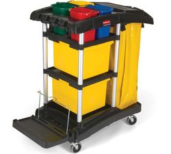 Carro de limpieza de rubbermaid