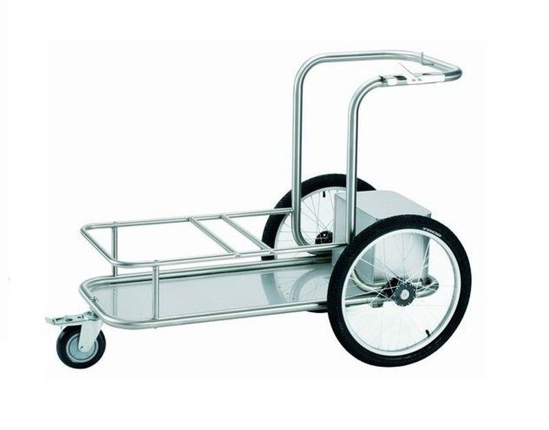 Carro doble vial en acero inoxidable