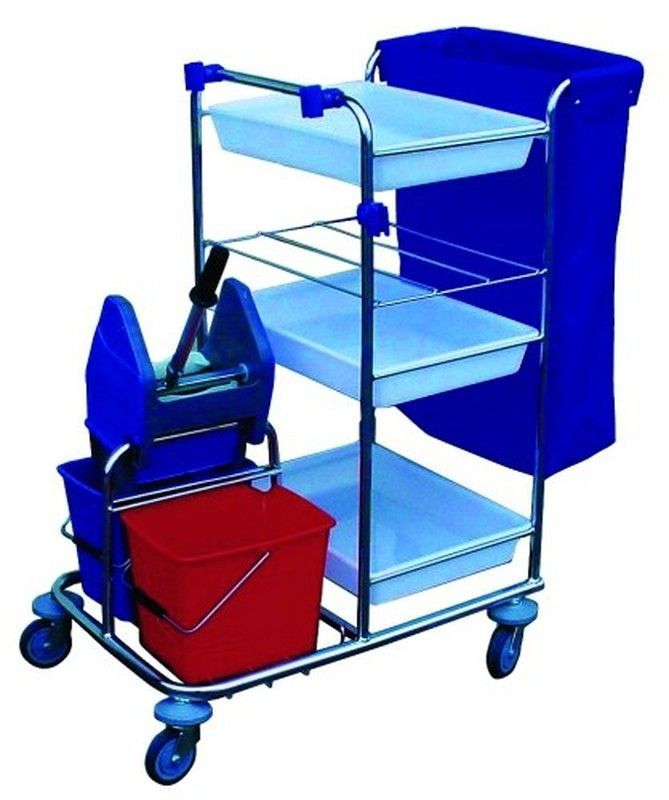 Carro limpieza baldas y cubos 3013