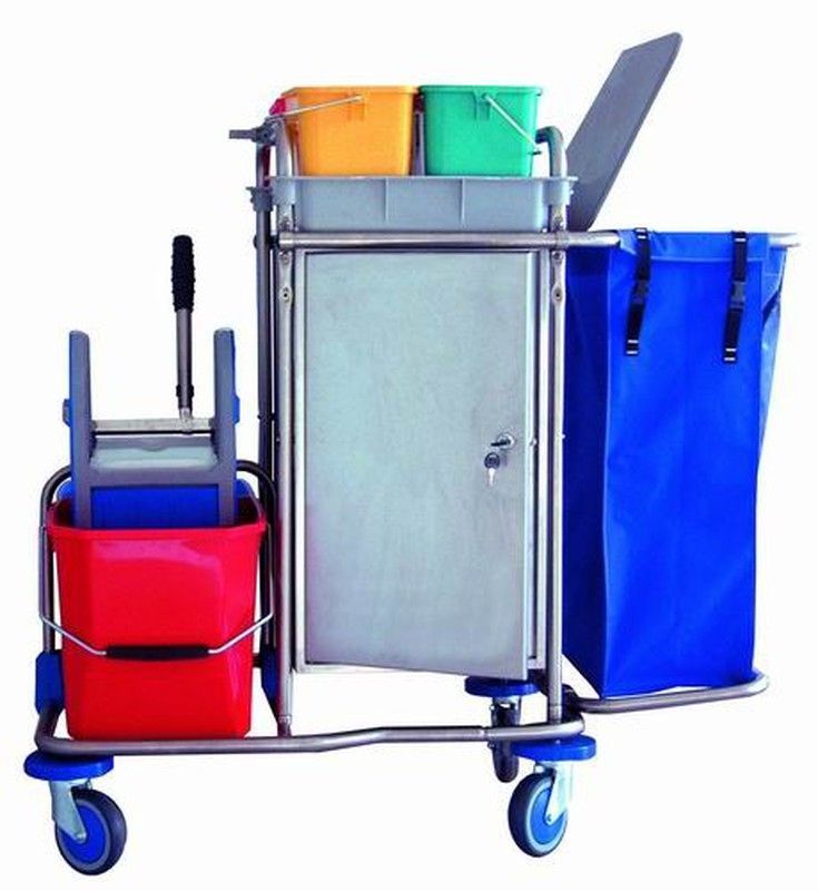 Carro limpieza de acero inoxidable modelo 560ar
