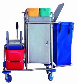 Carro limpieza de acero inoxidable modelo 560ar