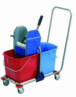 Carro limpieza pequeño cos 2 cubos de 25lts