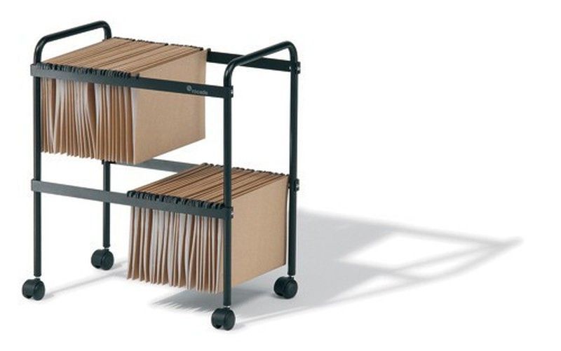 Carro para carpetas colgantes. 2 niveles