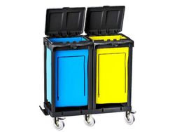 Carro portabolsas doble con sacos modelo. Staff h099