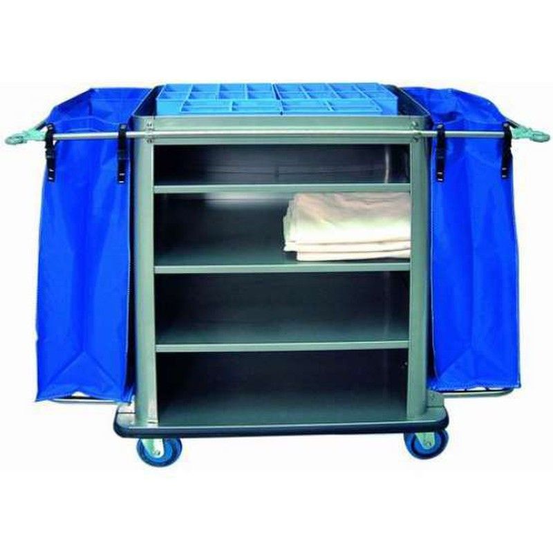 Carro transporte de lencería 4 estantes