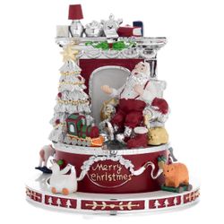 Carrusel Cerámica 16x19cm N8602-12RO Santa Sentado Rojo