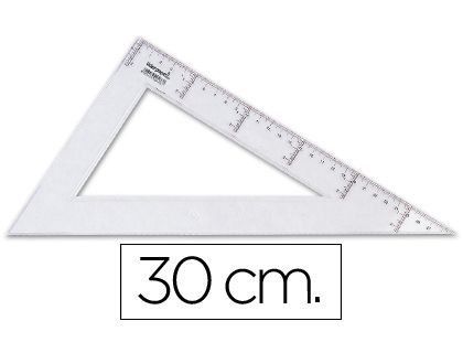 Cartabon Liderpapel 30 cm Plastico Cristal