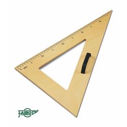 Cartabón plástico pizarra profesor 235/50 cm.