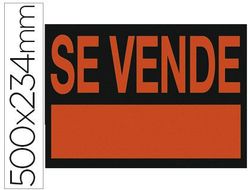 Cartel Plastico "Se Vende" Rojo Fluorescente -500X234 Mm
