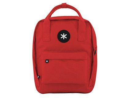 Cartera antartik mochila 2 asas y bolsillos exteriores rojo 300x115x390 mm