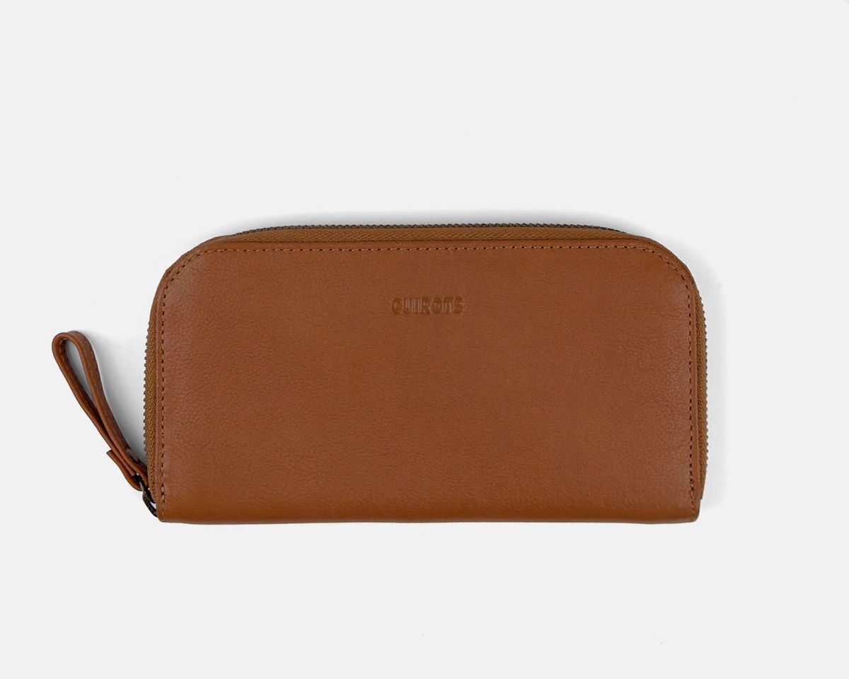 Cartera continental de piel Classic