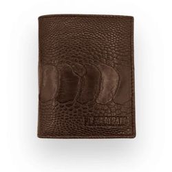 Cartera de cuero piel Marrón Gambiers