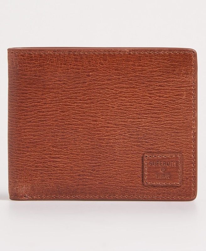 Cartera de piel Superdry Tan
