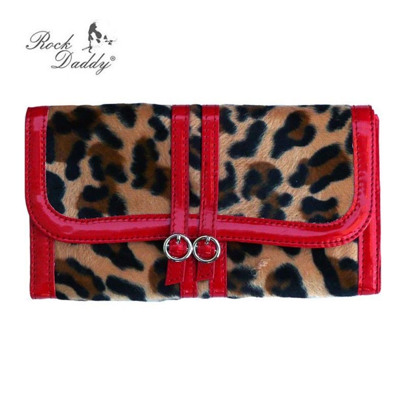 Cartera Leopardo 003 Rojo