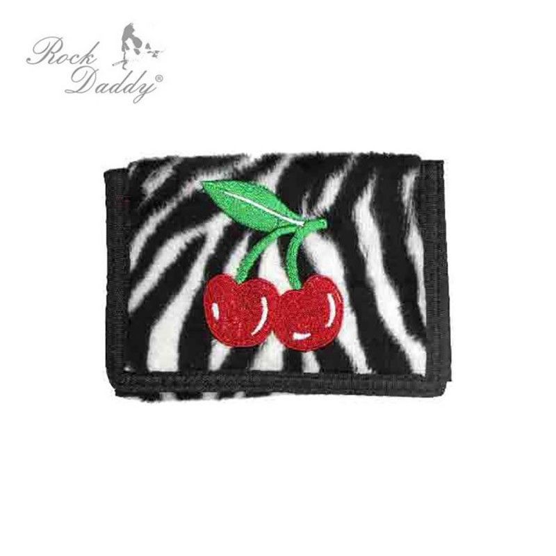 Cartera Pelo Cereza Zebra