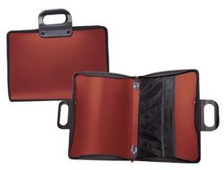 Cartera Portadocumentos Liderpapel Roja con Asa y Cremallera 400X45X300 Mm