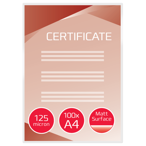 Carteras GBC DIN A4 mate (216X303) 2X125 mic. (Caja 100)