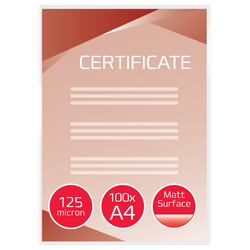 Carteras GBC DIN A4 mate (216X303) 2X125 mic. (Caja 100)