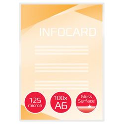 Carteras GBC DIN A6 (111X156) 2X125 mic. (Caja 100)