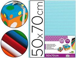 Carton Ondulado Liderpapel 50 X 70Cm 320G/M2 Celeste