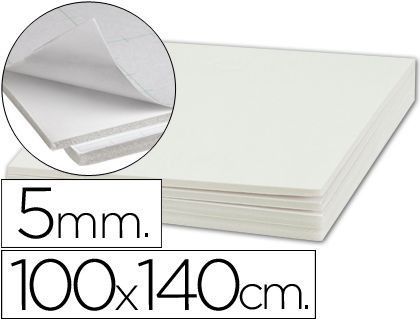 Carton Pluma Liderpapel Adhesivo 1 Cara 100X140 cm Espesor 5 Mm