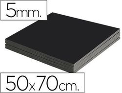 Carton Pluma Liderpapel Negro Doble Cara 50X70 cm Espesor 5 Mm