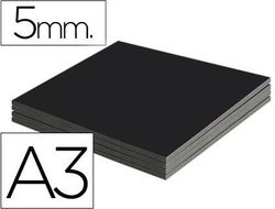 Carton Pluma Liderpapel Negro Doble Cara Din A3 Espesor 5 Mm
