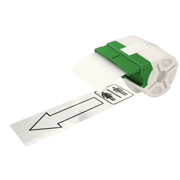 Cartucho de cinta continua de plástico Leitz Icon. Adhesivo permanente, 10 m de longitud 88 mm. de ancho, blanco