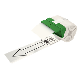 Cartucho de cinta continua de plástico Leitz Icon. Adhesivo permanente, 10 m de longitud 88 mm. de ancho, blanco