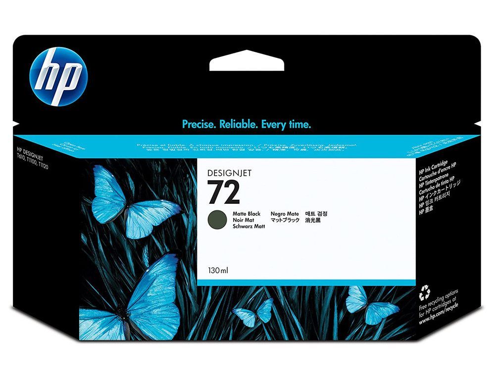 Cartucho HP original negro mate Nº 72 C9403A