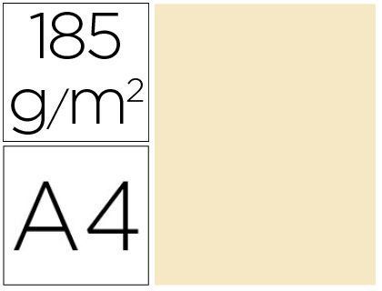 Cartulina guarro din A4 carne 185 gr paquete de 50 h