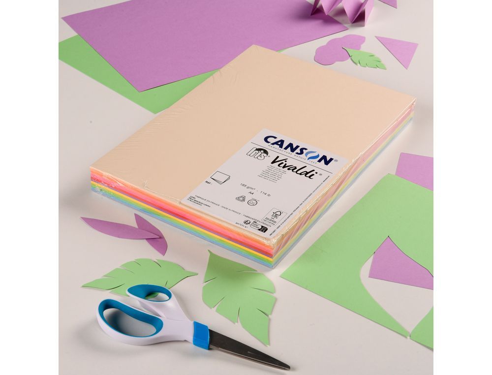 Cartulina guarro din A4 colores pastel 185 gr paquete de 120 hojas colores surtidos