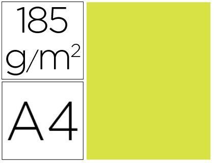 Cartulina guarro din A4 kiwi 185 gr paquete de 50 h
