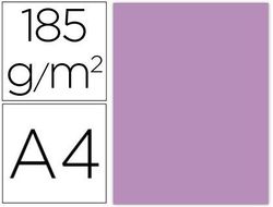 Cartulina guarro din A4 malva 185 gr paquete de 50 h