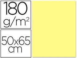 Cartulina Liderpapel 50X65 180 Gr Amarillo Medio Paquete de 25