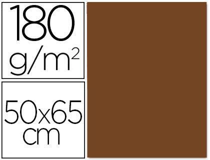 Cartulina Liderpapel 50X65 180 Gr Marron Paquete de 25