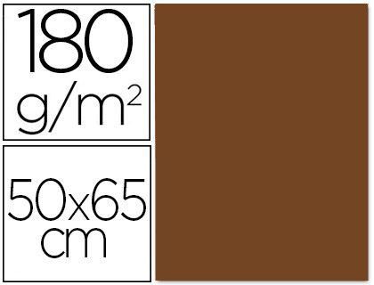 Cartulina Liderpapel 50X65 cm 180 Gr Marron Unidad