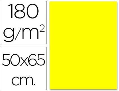 Cartulina Liderpapel 50X65 cm 180G/M2 Amarillo Limon