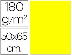 Cartulina Liderpapel 50X65 cm 180G/M2 Amarillo Limon