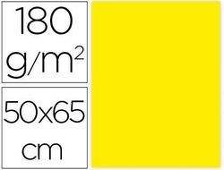 Cartulina Liderpapel 50X65 cm 180G/M2 Amarillo Limon Paquete de 25
