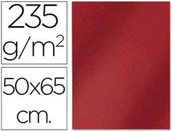 Cartulina Liderpapel 50X65 cm 235G/M2 Metalizada Rojo