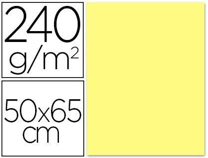 Cartulina liderpapel 50x65 cm 240 g/m2 amarillo medio
