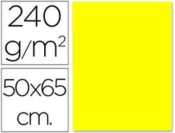 Cartulina Liderpapel 50X65 cm 240G/M2 Amarillo Limon
