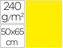 Cartulina Liderpapel 50X65 cm 240G/M2 Amarillo Limon Paquete de 25 Unidades
