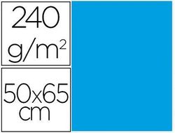 Cartulina Liderpapel 50X65 cm 240G/M2 Azul Turquesa Paquete de 25 Unidades