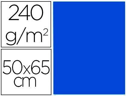 Cartulina Liderpapel 50X65 cm 240G/M2 Azul Zafiro Paquete de 25 Unidades